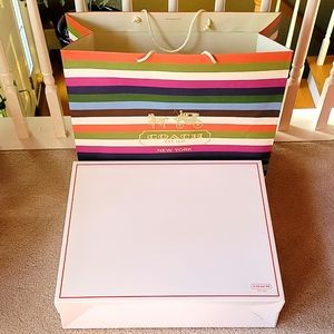 Large Coach Gift Box and Bag